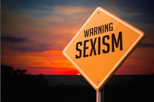 Sexism on Warning Road Sign.