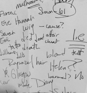 Some of my hastily scribbled notes from first play. 