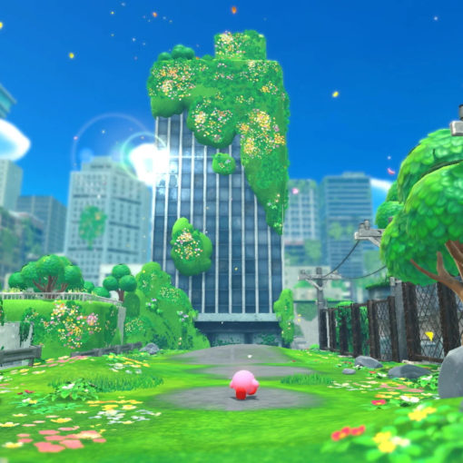 Kirby and the forgotten land screenshot.