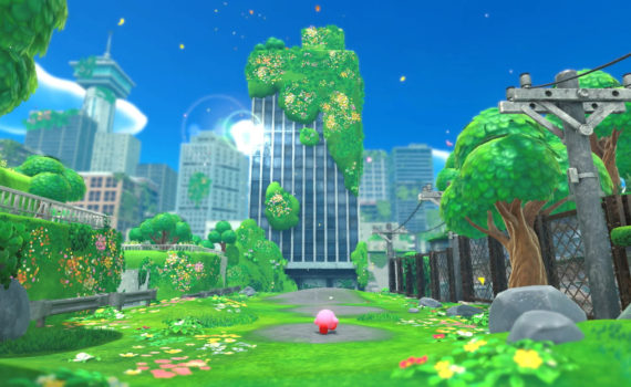Kirby and the forgotten land screenshot.